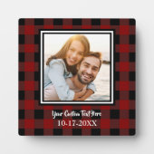 フォトグカスタムルンバージャックプレイドパーソナライズテンプレート フォトプラーク (正面)