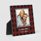 フォトグカスタムルンバージャックプレイドパーソナライズテンプレート フォトプラーク (正面)