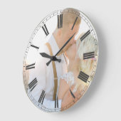 フォトグカスタムレーカップルのクラシックを作成 ラージ壁時計 (傾斜)