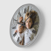 フォトグカスタムレークラスの作成エレガント ラウンド壁時計 (傾斜)