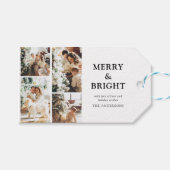 フォトグコンテンポラリーリッドメリーと明るいクリスマス ギフトタグ (正面(横))