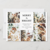 フォトグコンテンポラリーリッドメリーと明るいクリスマス シーズンカード (正面)
