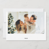 フォトグコンテンポラリーリッドメリーと明るいクリスマス シーズンカード (裏面)