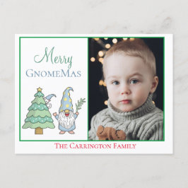 フォトグノメメリーマスホリデーキュートクリスマスポストカ ポストカード