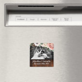 フォトグパーソナライズされたネット幾何学園バラ マグネット (インサイチュ (食洗機))