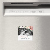 フォトグパーソナライズされたネット幾何学園バラ マグネット (インサイチュ (食洗機))