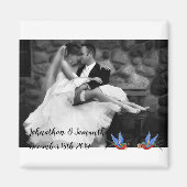 フォトグパーソナライズされたマグのバ伝統的ードタトゥー マグネット (正面)