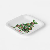 フォトグパーソナライズされたリーンクリスマス ペーパープレート (傾斜あり)