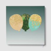 フォトグパーソナライズされたリーングリッター、50誕生日 ゲストブック (裏面)