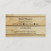 フォトグパーソナライズされたルー素朴ド名刺 名刺 (裏面)