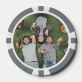 フォトグパーソナライズされたレイ番号20ゲーム ポーカーチップ (正面)