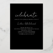 フォトグモダンラッドブラック 箔招待状 (裏面)