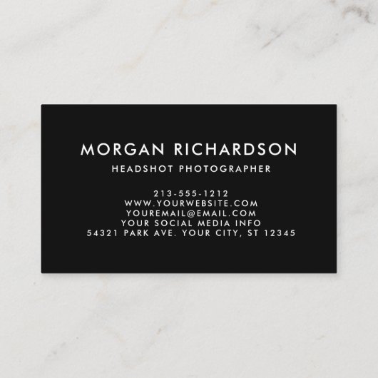 フォトグモダンラファーBlk x 3 名刺 (裏面)