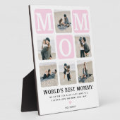 フォトグモダンリッ数々のドかわいいMOMギフトピンク フォトプラーク (側面)