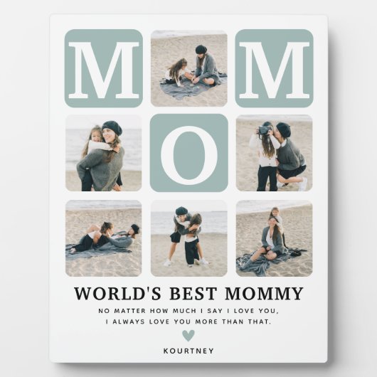 フォトグモダンリッ数々のドかわいいMOMギフト フォトプラーク (正面)