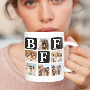 フォトグモダンリッ数々のドBFFブラック コーヒーマグカップ