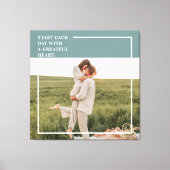 フォトグモダンリーンファミリーラブギフト キャンバスプリント (正面)