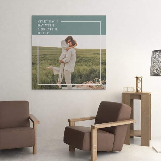 フォトグモダンリーンファミリーラブギフト キャンバスプリント