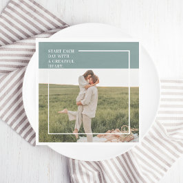 フォトグモダンリーンファミリーラブギフト スタンダードランチョンナプキン