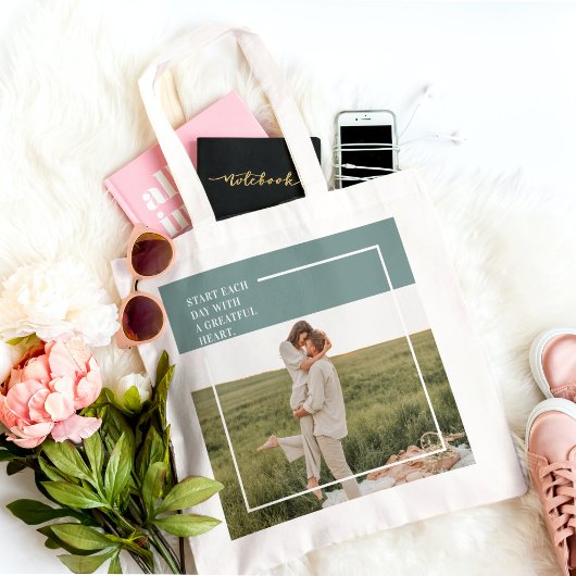 フォトグモダンリーンファミリーラブギフト トートバッグ