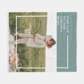 フォトグモダンリーンファミリーラブギフト フリースブランケット (正面(横))