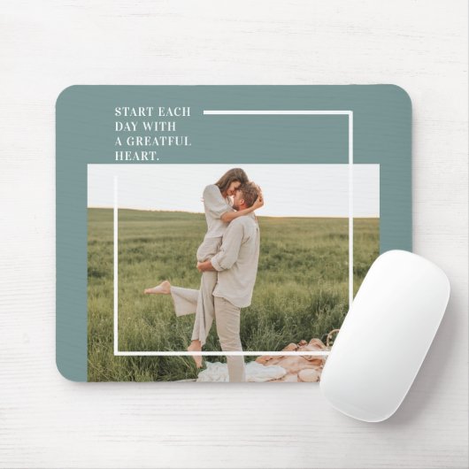 フォトグモダンリーンファミリーラブギフト マウスパッド (マウス)