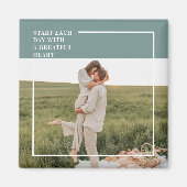 フォトグモダンリーンファミリーラブギフト マグネット (正面)