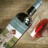 フォトグモダンリーンファミリーラブギフト ワインラベル