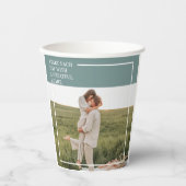フォトグモダンリーンファミリーラブギフト 紙コップ (正面)