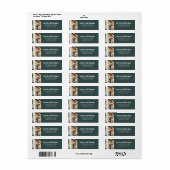 フォトグモダンリーンメリークリスマスのミニマリスト ラベル (フルシート)