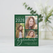 フォトグモダンリーン卒業パーティー インビテーションポストカード (スタンド正面)