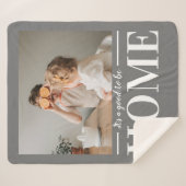 フォトグモダンレイ家の引用文ギフトになるのが良い シェルパブランケット (正面(横))