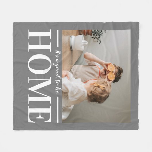 フォトグモダンレイ家の引用文ギフトになるのが良い フリースブランケット (正面(横))