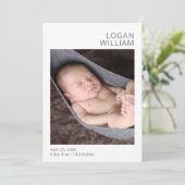 フォトグモダンレイ誕生のお知らせ 招待状 (スタンド正面)