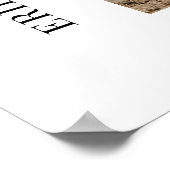 フォトグモダンレーウェルカム結婚のサイン ポスター (角)