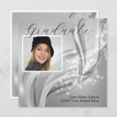 フォトグラジュアリーシルバーメタリック招待状 招待状 (正面/裏面)