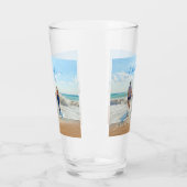 フォトグラスとカスタム文字 タンブラーグラス (左)