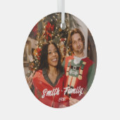 フォトグラスオーナメント – 独自のデザインの作成 ガラスオーナメント (正面右)