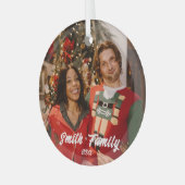 フォトグラスオーナメント – 独自のデザインの作成 ガラスオーナメント (正面左)