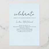 フォトグラッモダンドライトブルー 箔招待状 (裏面)