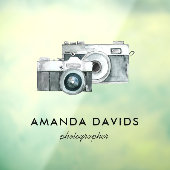 フォトグラファモダンーカメラミニマリスト水彩  ウィンドウサイン (シート3)