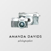 フォトグラファモダンーカメラミニマリスト水彩  ウィンドウサイン (シート)