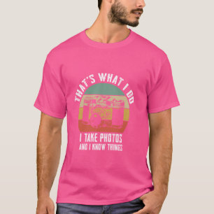 フォトグラファーおもしろいギフトレトロなカメラ写真 Tシャツ