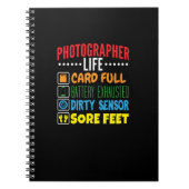 フォトグラファーおもしろいライフのチェックリスト ノートブック (正面)