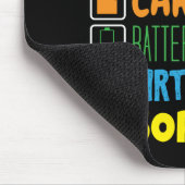 フォトグラファーおもしろいライフのチェックリスト マウスパッド (コーナー)