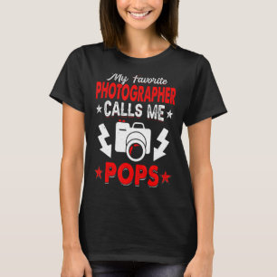 フォトグラファーお気に入りのが私に電話するポップカメラPapa Tシャツ