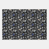 フォトグラファーがキャプチャしたヴィンテージカメラの形式 ラッピングペーパーシート (正面3)