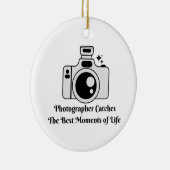 フォトグラファーが最高の人生の瞬間を捉える セラミックオーナメント (右)