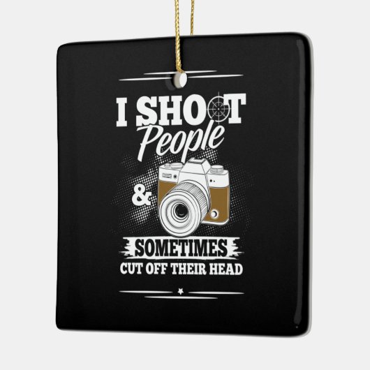 フォトグラファーが毎日人を連れて行く セラミックオーナメント (左)