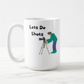 フォトグラファーでショットを実行 コーヒーマグカップ (左)